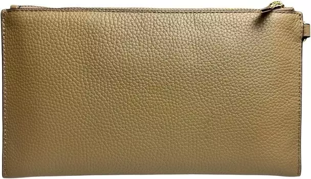 Michael Kors Jet Set Travel кожаная большая сумка на запястье с молнией сверху