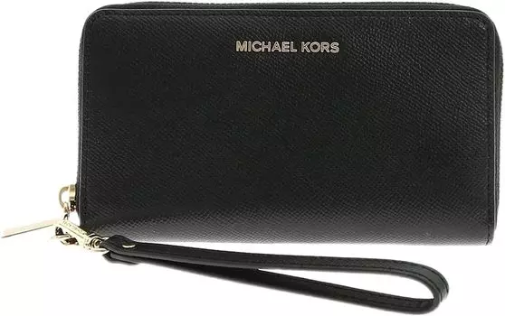 Michael Kors Jet Set Travel Large Flat phone case Leather Black