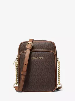 Michael Kors Jet Set Travel MK Signature PVC Medium F сумка через плечо Bag, цвет new mk brown/gold