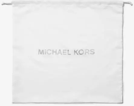 Michael Kors Jet Set Travel Signature, ПВХ, средний логотип, сумка через плечо для полетов, комплект пылесборника. (Черный фирменный ПВХ)