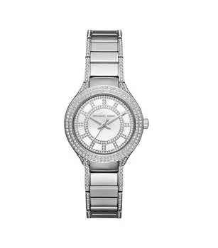 Michael Kors Kerry MK3441 женские кварцевые часы серебристого тона 33 мм, серебряный