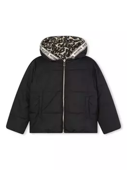 Michael Kors Kids двусторонний пуховик, черный