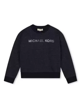 Michael Kors Kids джемпер с логотипом, синий
