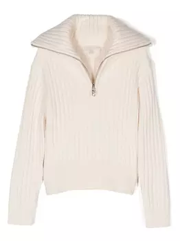 Michael Kors Kids джемпер в рубчик, нейтральный цвет