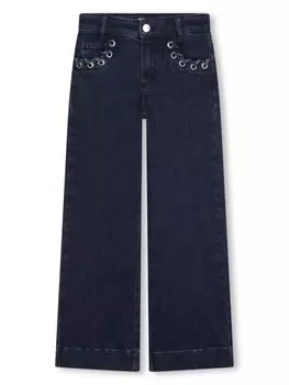 Michael Kors Kids джинсы с люверсами, синий