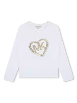 Michael Kors Kids футболка с круглым вырезом и логотипом, белый
