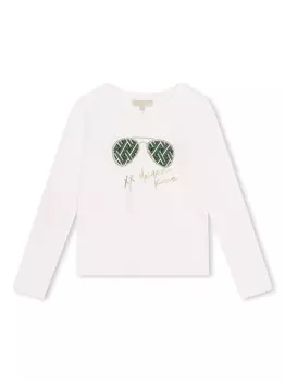 Michael Kors Kids футболка с логотипом, белый