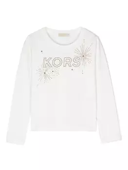 Michael Kors Kids футболка с логотипом, белый