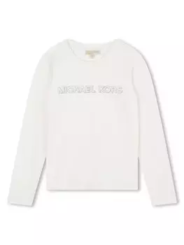 Michael Kors Kids футболка с логотипом, белый