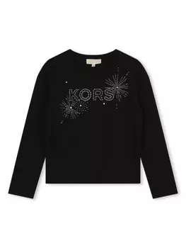 Michael Kors Kids футболка с логотипом, черный