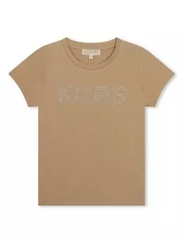 Michael Kors Kids футболка с логотипом, нейтральный цвет