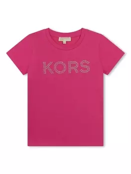 Michael Kors Kids футболка с логотипом, розовый