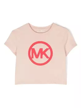 Michael Kors Kids футболка с логотипом, розовый