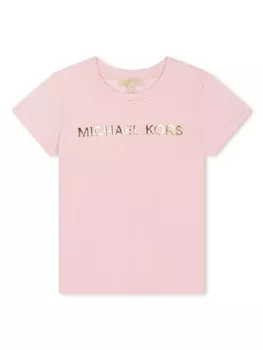 Michael Kors Kids футболка с логотипом, розовый