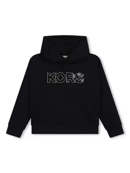 Michael Kors Kids худи из джерси с пайетками, черный