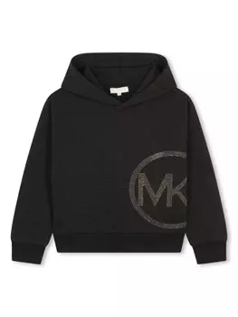 Michael Kors Kids худи с логотипом из заклепок, черный