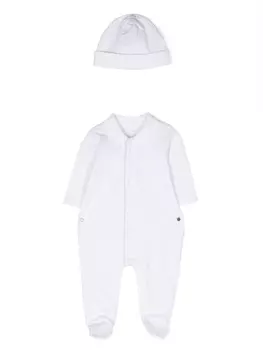 Michael Kors Kids комбинезон для новорожденного с монограммой, белый