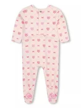 Michael Kors Kids комплект для новорожденного с монограммой, нейтральный цвет