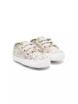 Michael Kors Kids кроссовки с логотипом, нейтральный цвет