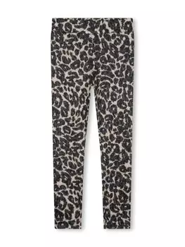 Michael Kors Kids легинсы с леопардовым принтом, черный