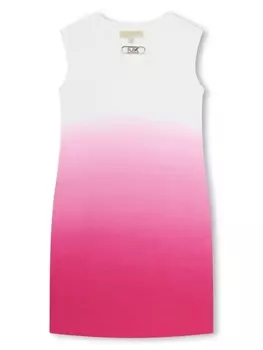 Michael Kors Kids платье с эффектом градиента, розовый