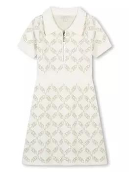 Michael Kors Kids платье с логотипом, белый