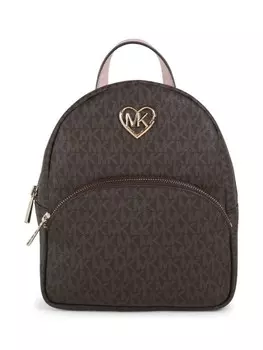 Michael Kors Kids рюкзак с монограммой, коричневый