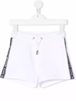 Michael Kors Kids шорты с логотипами на лампасах, белый