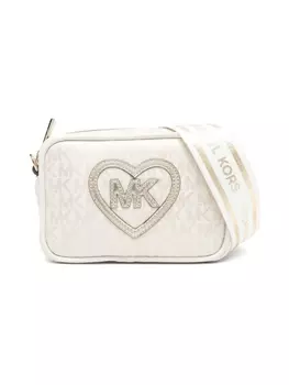 Michael Kors Kids сумка на плечо с монограммой, нейтральный цвет