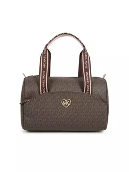 Michael Kors Kids сумка на плечо с монограммой, коричневый