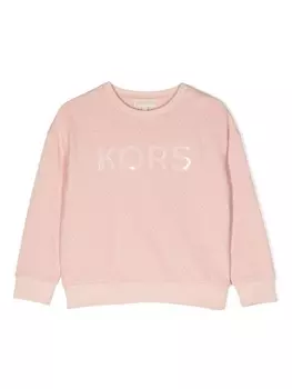 Michael Kors Kids толстовка с логотипом, розовый