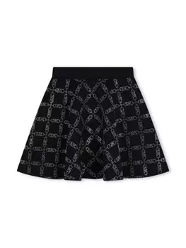 Michael Kors Kids юбка с логотипом, черный