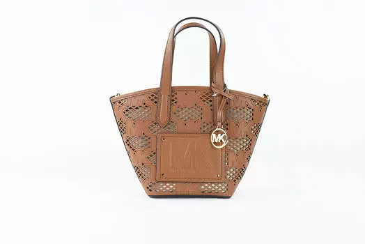 Michael Kors Kimber Маленькая кожаная женская сумка-мессенджер 2-в-1 на молнии, мультиколор