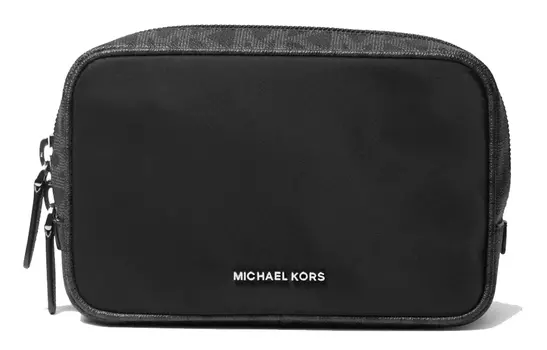 MICHAEL KORS Клатч MK Brooklyn Canvas, стандартный, женский, черный