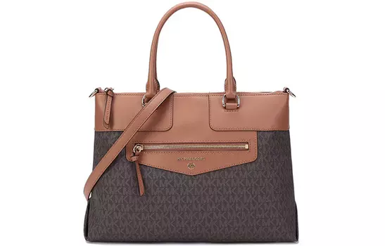 MICHAEL KORS Коллекция багажа 1. Сумка через плечо, сумка через плечо, женская, темно-коричневая/желто-коричневая