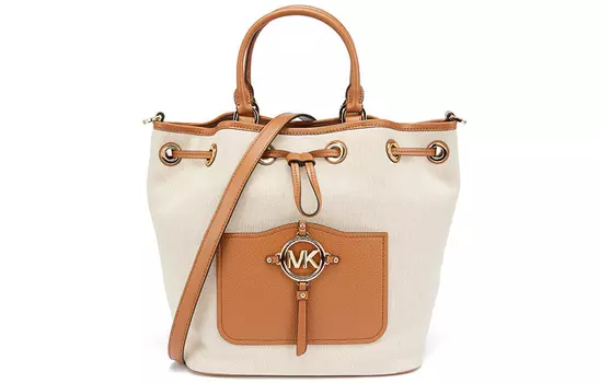 MICHAEL KORS Коллекция багажа, сумка через плечо из хлопка с полиэстером, женская, бежевого цвета