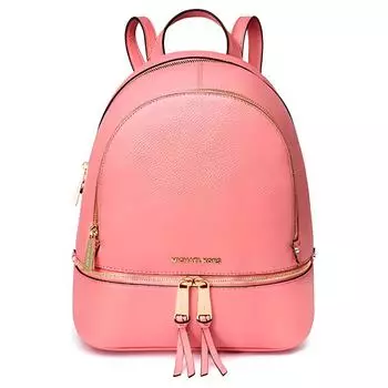 MICHAEL KORS Коллекция сумок Rhea Zip из коровьей кожи, женский рюкзак среднего размера, розовый