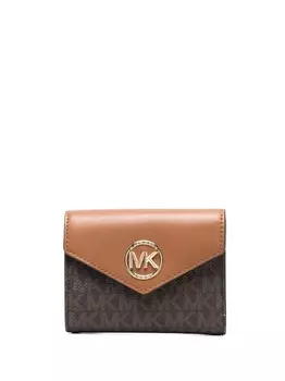 Michael Kors кошелек Carmen с монограммой, коричневый