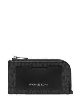 Michael Kors кошелек L Zip с монограммой, черный