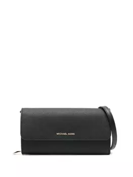 Michael Kors кошелек на цепочке с логотипом, черный