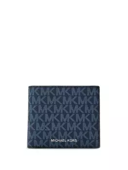 Michael Kors кошелек с монограммой и жаккардом, синий