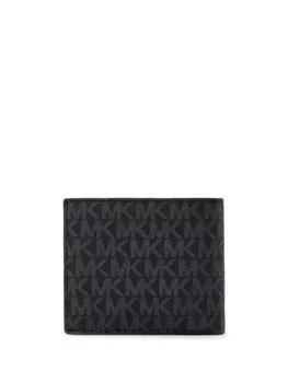 Michael Kors кошелек с монограммой и жаккардом, черный