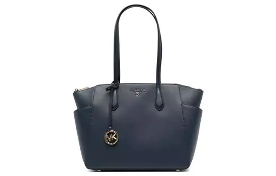 MICHAEL KORS Кожаная сумка через плечо женская синяя