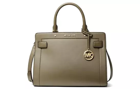 MICHAEL KORS Кожаная сумка через плечо, женская, среднего размера, армейского зеленого цвета