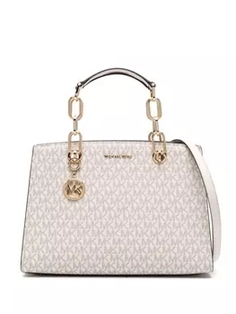 Michael Kors кожаная сумка-тоут Cynthia, нейтральный цвет