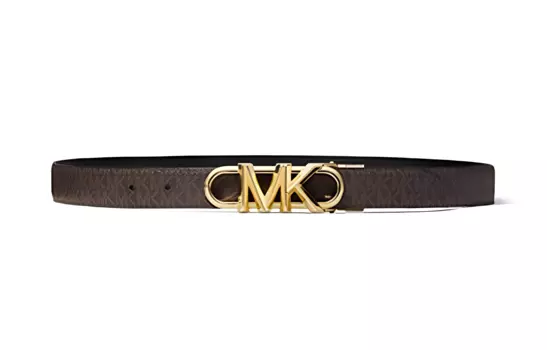 MICHAEL KORS Кожаный ремень унисекс коричневый