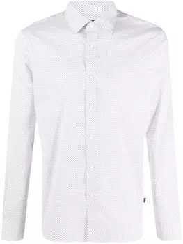 Michael Kors Ls Spread Mosaic Star stretch-cotton shirt, белый