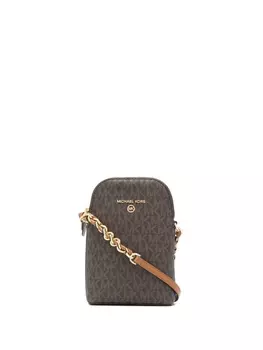 Michael Kors маленькая сумка через плечо с логотипом, коричневый