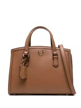 Michael Kors маленькая сумка-тоут Chantal из зернистой кожи, коричневый