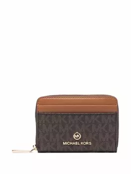 Michael Kors маленький кошелек с логотипом, коричневый